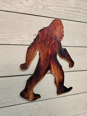 Big Foot Sasquatch Metal Wall Art Wall Art Third Shift Fabrication Copper River 