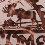 Moose Sawblade Welcome Sign Wall Art Third Shift Fabrication 
