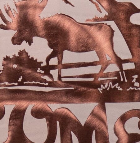 Moose Sawblade Welcome Sign Wall Art Third Shift Fabrication 