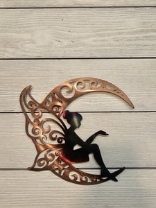 Mystical Fairy Metal Wall Art Wall Art Third Shift Fabrication Copper Torch 9 Inch 