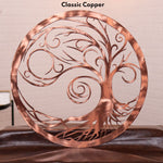 Starry Night Tree of Life Wall Art Third Shift Fabrication Classic Copper 15 Inch 