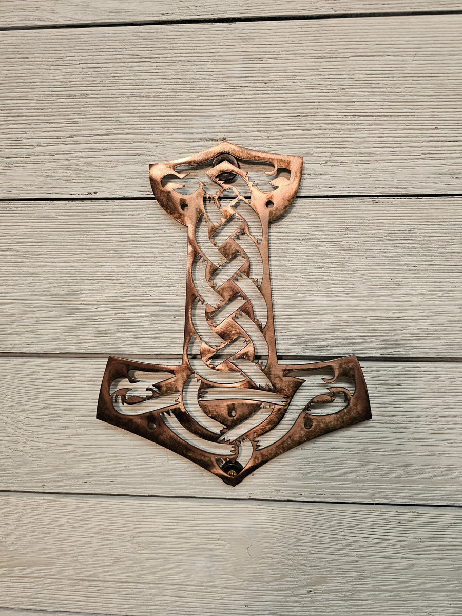 Viking Hammer Metal Wall Art – Third Shift Fabrication