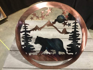 Bear Wildlife Art Wall Art Third Shift Fabrication 