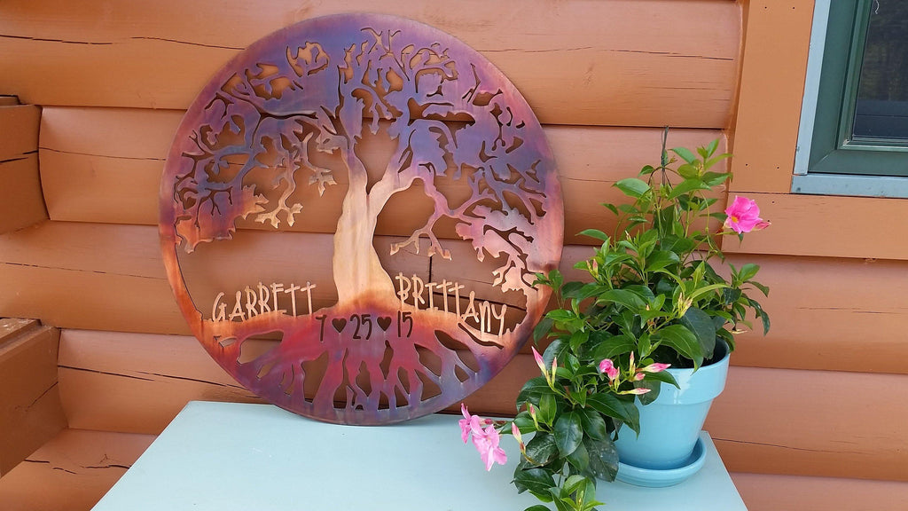 Classic Tree of Life - Personalized Wall Art Third Shift Fabrication 