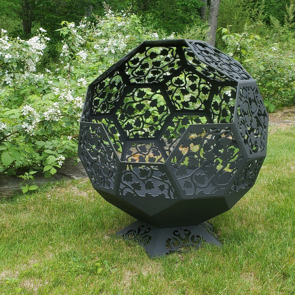 Fire Pit - Steel Sphere Fire Pit Third Shift Fabrication 