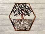 Mandala Tree of Life Wall Art Third Shift Fabrication 15" | $75 Copper Torch 